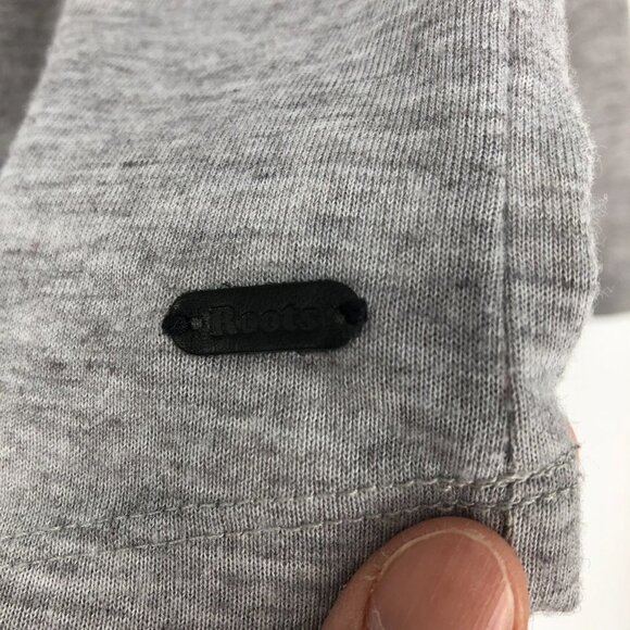 Roots Heathered Light Grey Lightweight Longsleeve Turtleneck Loose fit size XS - Picture 7 of 13